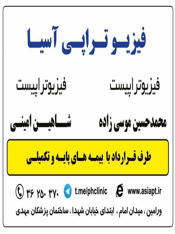 فیزیوتراپیست شاهین امینی